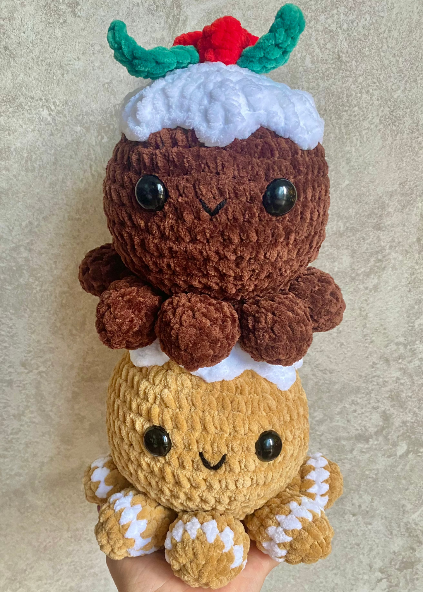 *PATTERN ONLY* 2 in 1 Christmas Octos Crochet Pattern